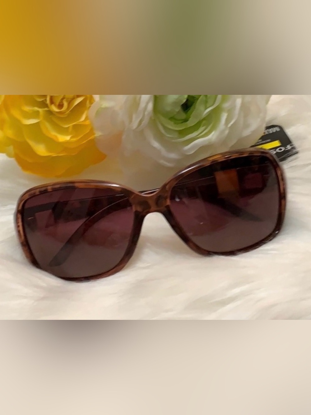 Women’s Brown Leopard Print Foster Grant Sunglasses NEW!